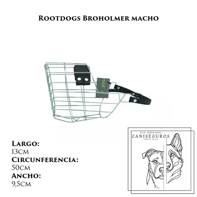 Bozal de alambre Rootdogs Broholmer macho – CANISEGUROS