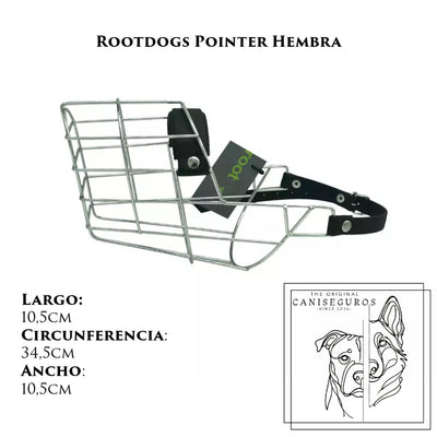 Bozal de alambre Rootdogs Pointer hembra – CANISEGUROS