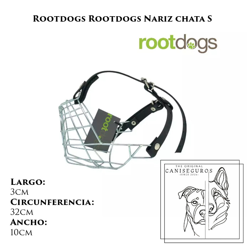 Bozal de alambre Rootdogs Nariz chata S – CANISEGUROS
